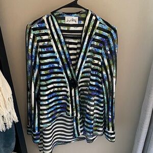 Joseph Ribkoff Multicolor Striped Blazer
